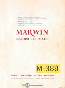 Marwin-Marwin Min-E-Max MX105, Profile Milling Machine Maintenance and Parts Manual-Min-E-Max-MX105-01